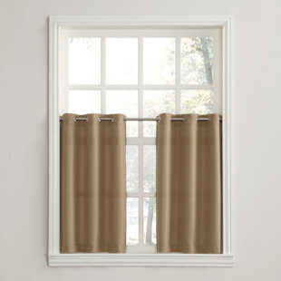 Brown Grommet Eyelet Valances Kitchen Curtains You Ll Love In