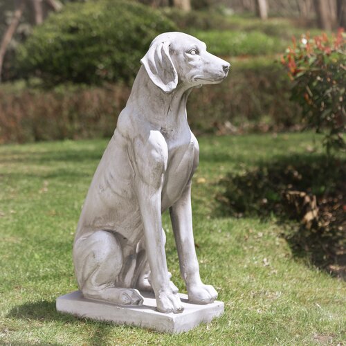 Red Barrel Studio® MGO Sitting Labrador Retriever Dog Statue & Reviews ...