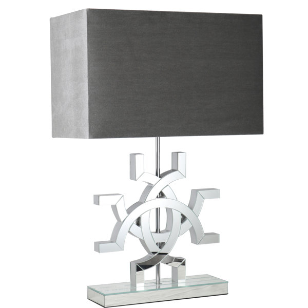 small geometric table lamp