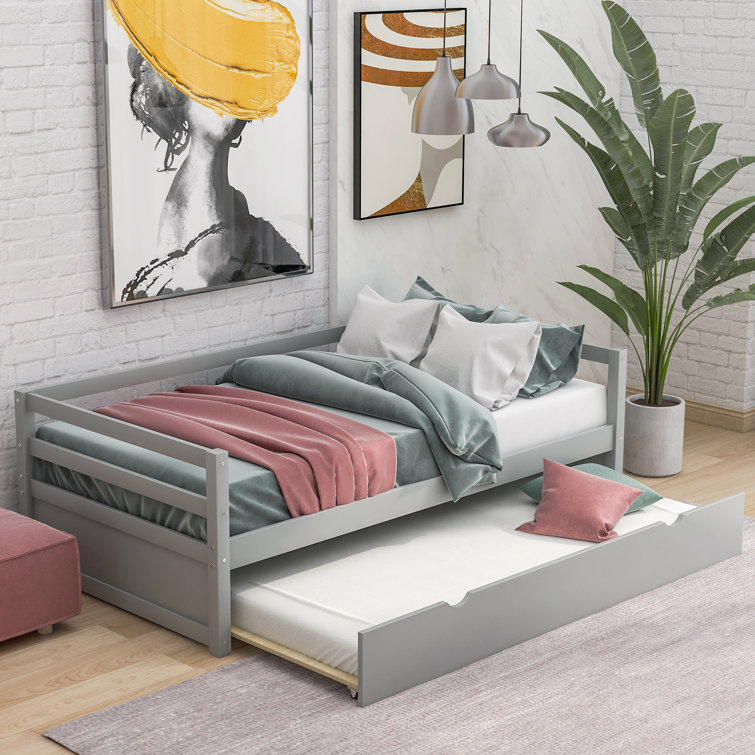 Red Barrel Studio Twin Bed Frame With Trundle Wayfair