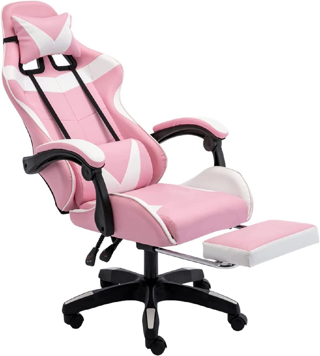 High back lumbar support gaming Chair ergonomic Office footrest reclining desk 