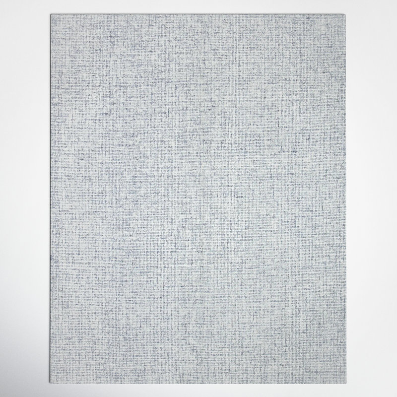 Britley Handmade Tufted Wool Light Blue/Natural Area Rug Rug Size: Rectangle 3' x 5'