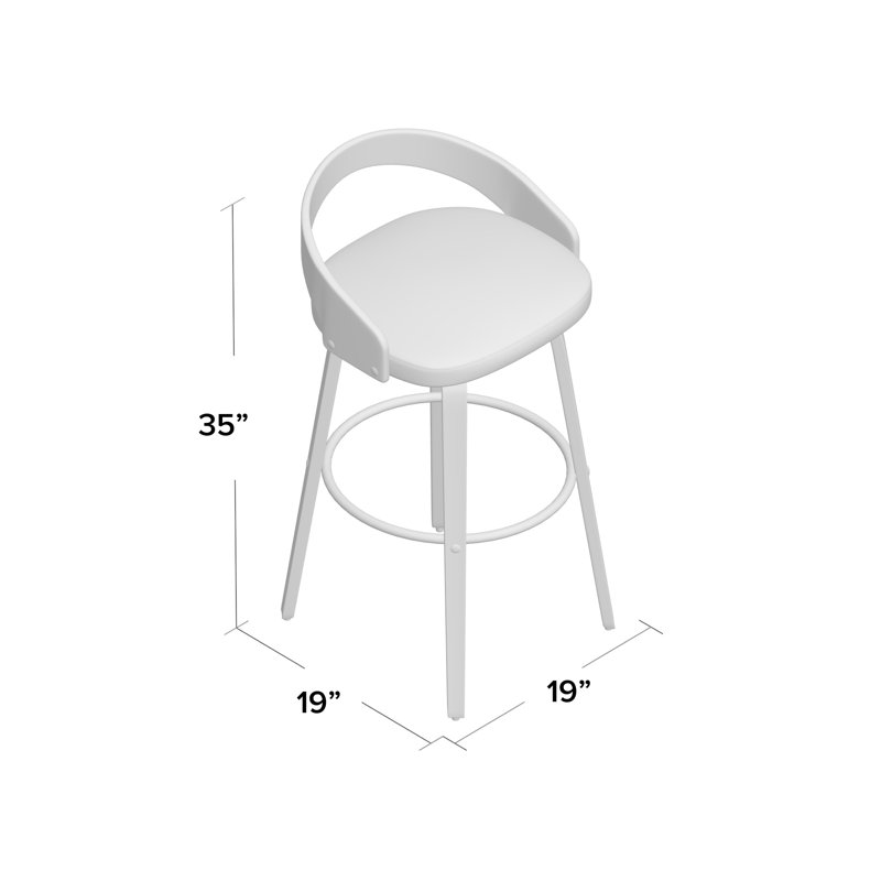 Corrigan Studio Maxime 26" Swivel Bar Stool & Reviews Wayfair