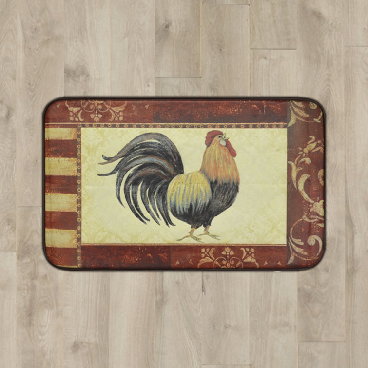 August Grove Mikaela Rooster Kitchen Mat Reviews Wayfair