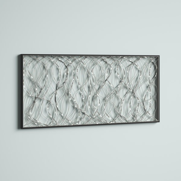 Metal Wall Art Decor Grateful  Polished Steel/Silver approx 5" tall x 12" 