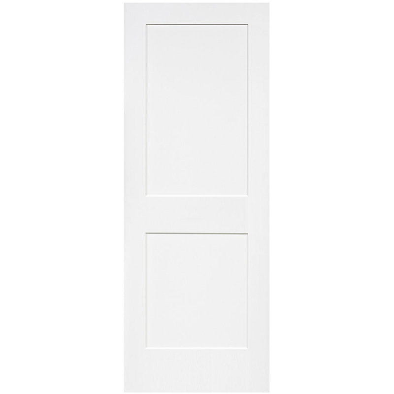 Paneled Solid Wood Shaker Standard Door Size: 30" x 80"