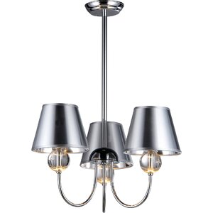 Leto 3-Light Shaded Chandelier