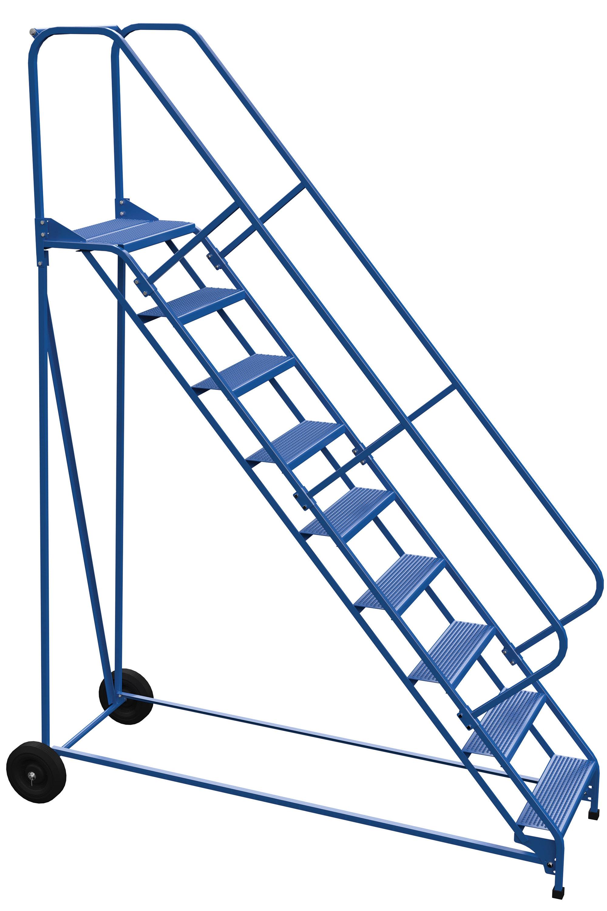 WFX Utility™ Burnley 10' Steel Folding Rolling Ladder Wayfair