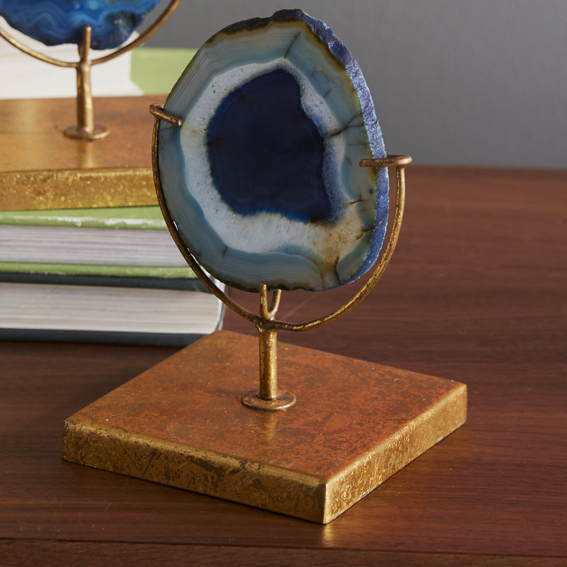 Navasota Natural Decorative Agate Decor On Stand Reviews Joss