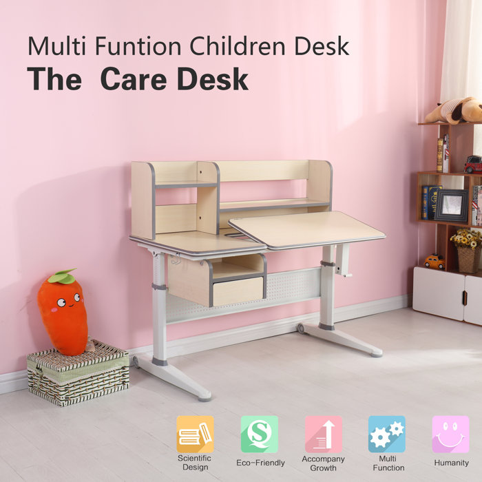 Zoomie Kids Kids Artin Kids Study Desk With Book Shelf Wayfair Ca