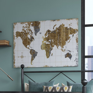 Wall Art World Map top picks: map wall art you'll love | wayfair Wall Art World Map top picks: map wall art you'll love | wayfair