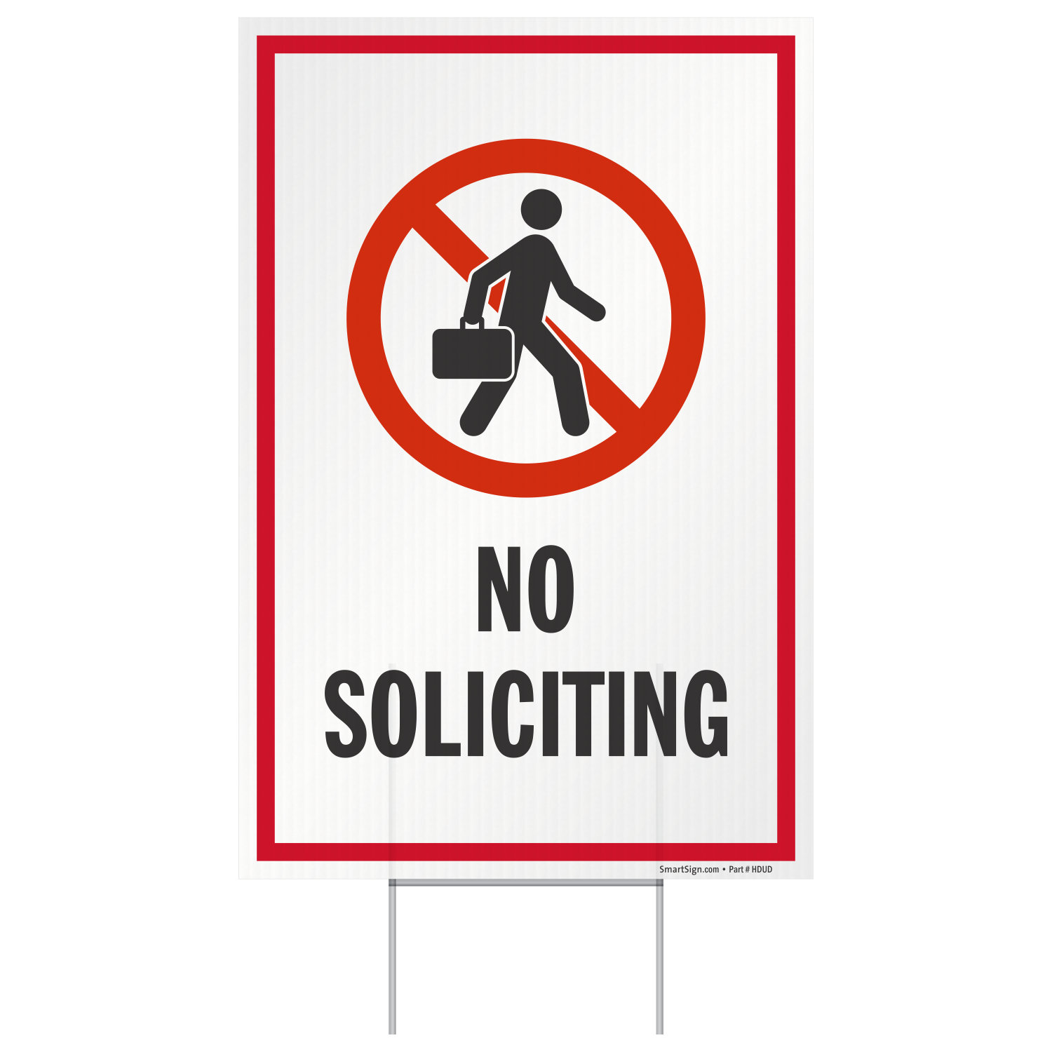 SmartSign No Soliciting Sign | Wayfair