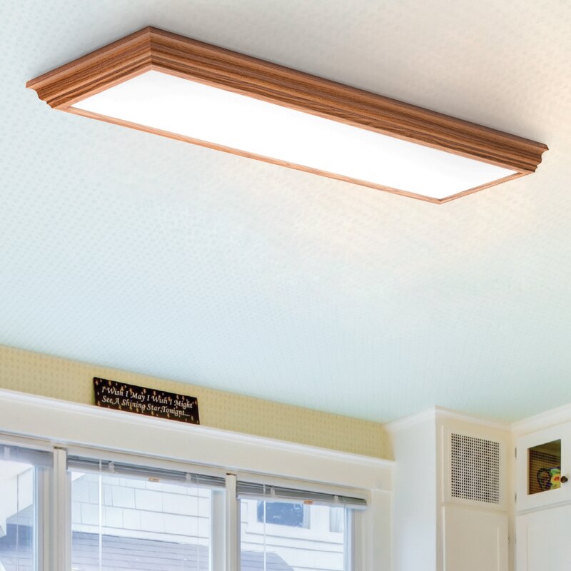 Amazon Com Lithonia Lighting 11432re Wh Cambridge Linear T8 Flush Mount Ceiling Light For Kitchen Attic Basement Home White Home Improvement