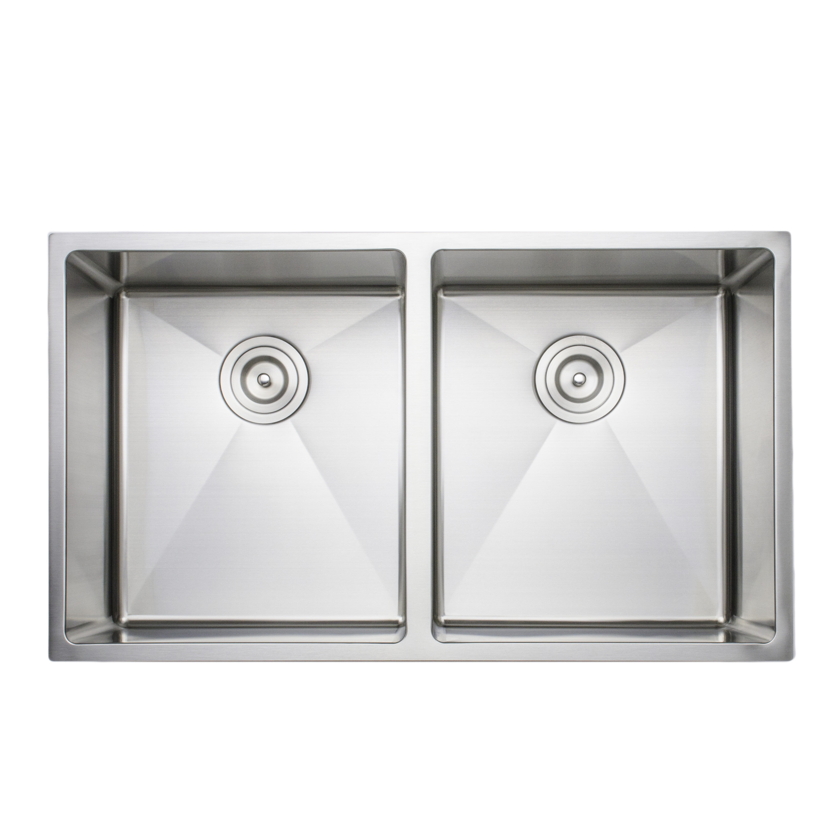 Primart 33X19 Inch 16 Gauge Undermount double bowls Stainless Steel Kitchen Sink 