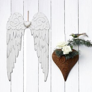 Flower Wall Vase Angel Hanging Resin European Style Classic Home Work Decoration