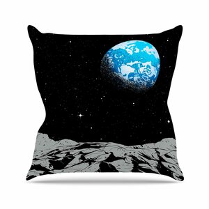 Digital Carbine From the Moon Geological Outdoor Throw Pillow