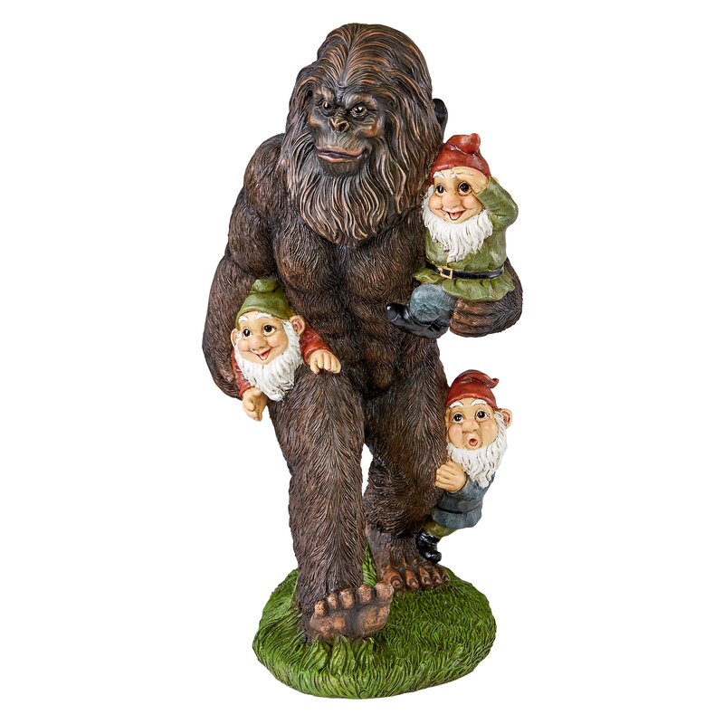 Garden Gnome Statue Home Outdoor Garden Lawn Funny Figure Gorilla Great Gifts Collectors Item