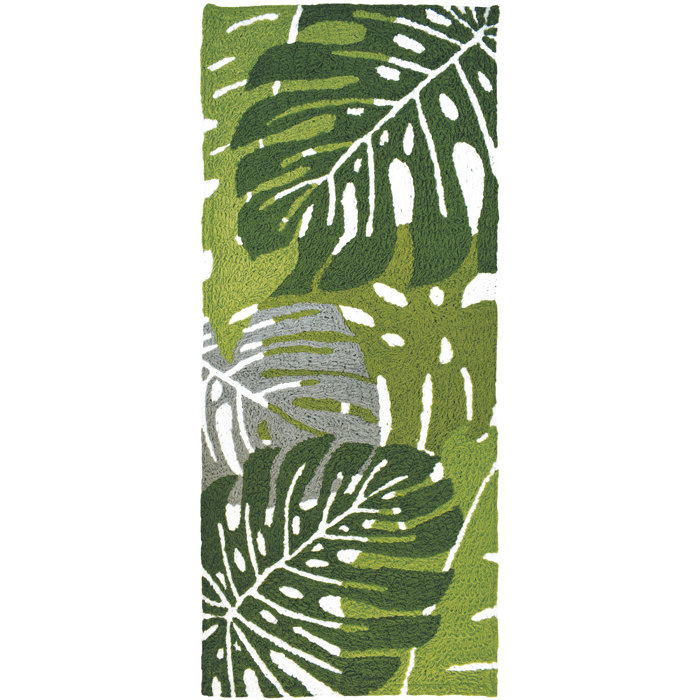 Jellybean Home Garden Montsera Palm 54 In X 21 In Outdoor Door