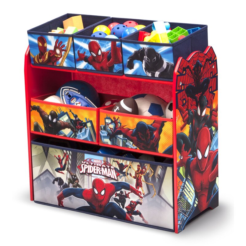 spiderman storage and toy box