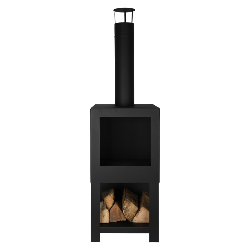 Latitude Run Ahmier Terrace Heater Steel Wood Burning Outdoor