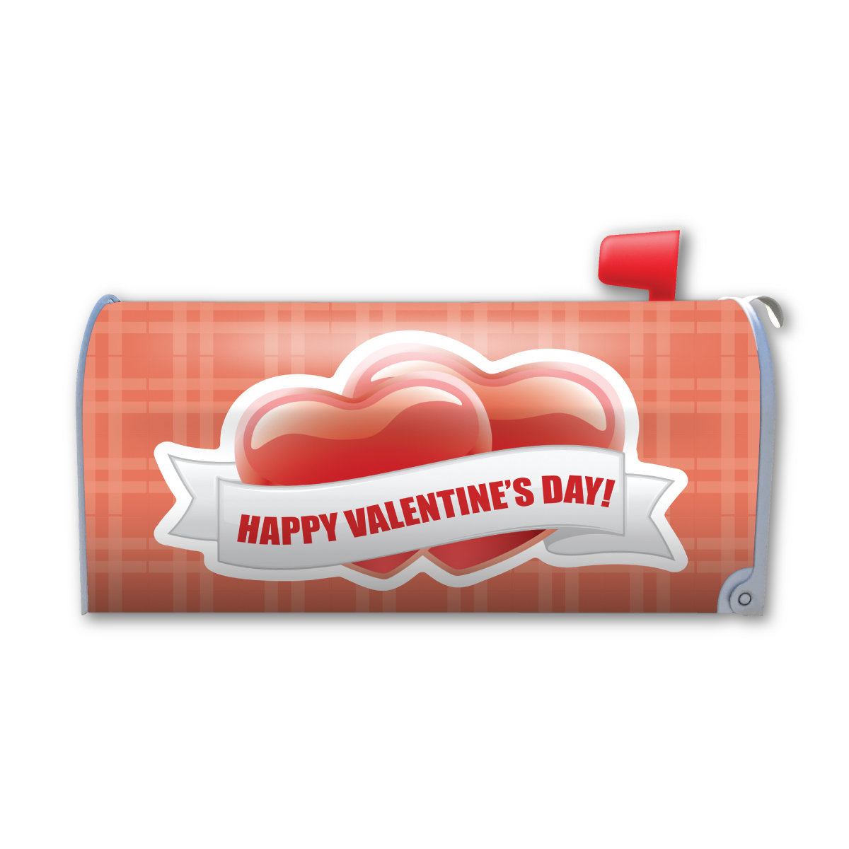 Mailbox Magnet Partial Cover Valentines Day Red or Pink Rose Flower Heart