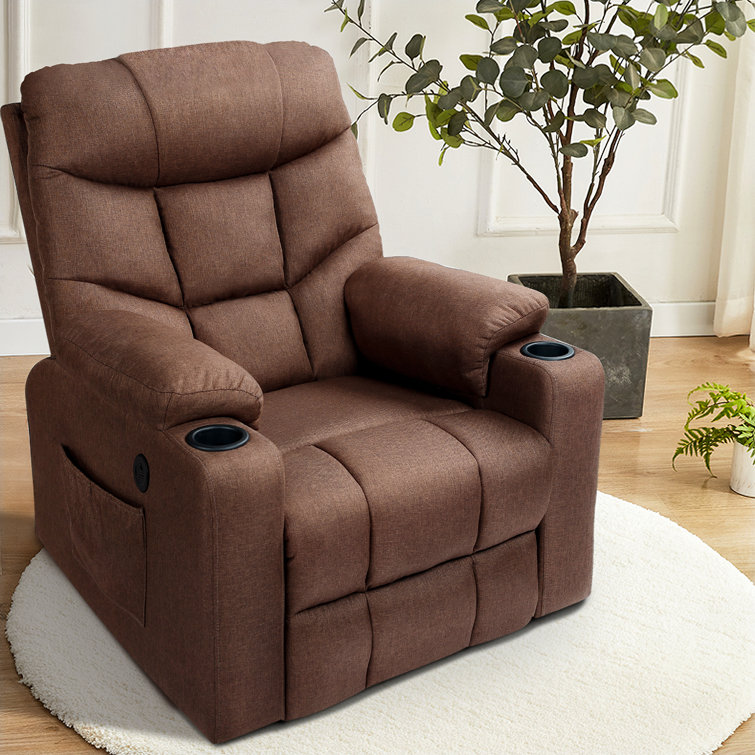 annandale manual swivel recliner with footstool