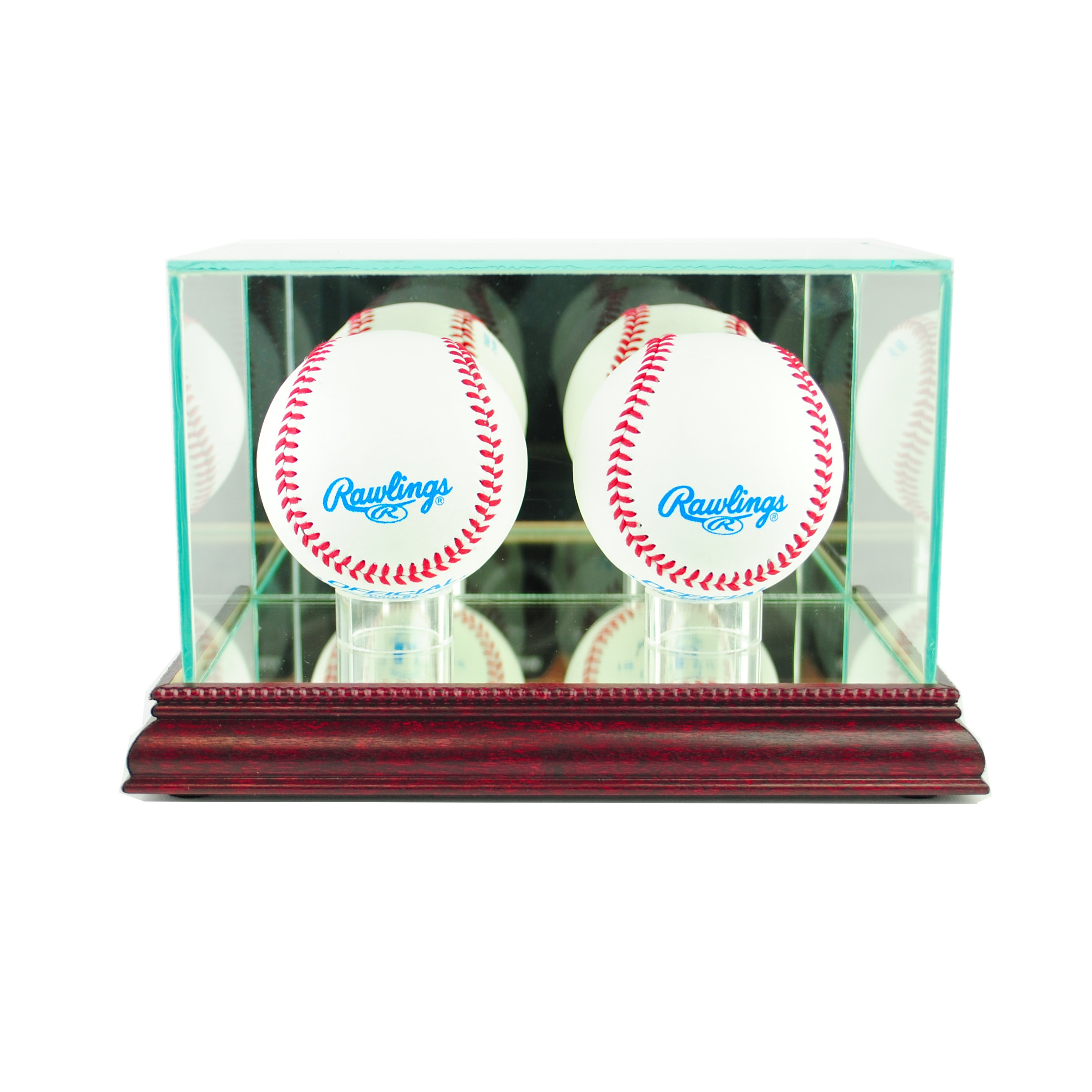 Perfect Cases And Frames 7'' x 5'' Glass Baseball Ball Display Case