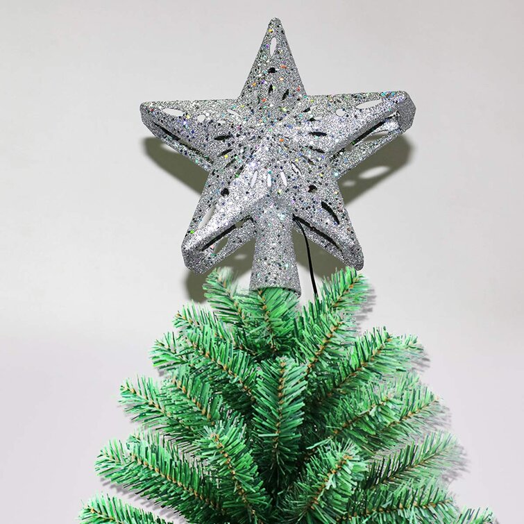Copper Christmas Tree Topper Christmas Concepts® 20cm Glitter Tree Top Star Decoration
