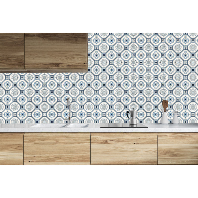 Bungalow Rose Nailsea Portugal Tiles 10 L X 24 W Peel And Stick Wallpaper Roll Wayfair