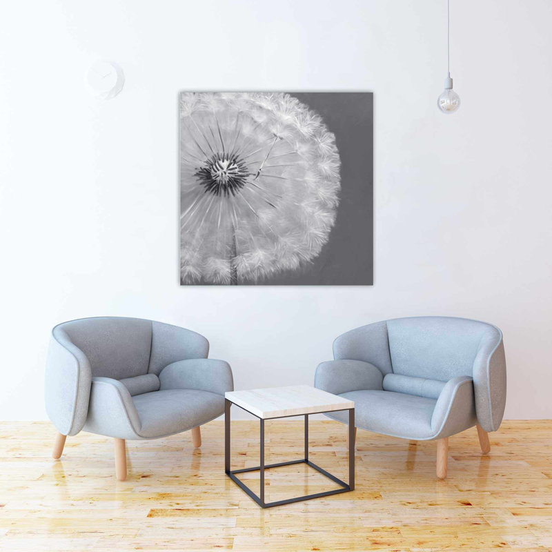 Gracie Oaks Dandelion Puff Ball Oil Painting Print On Wrapped