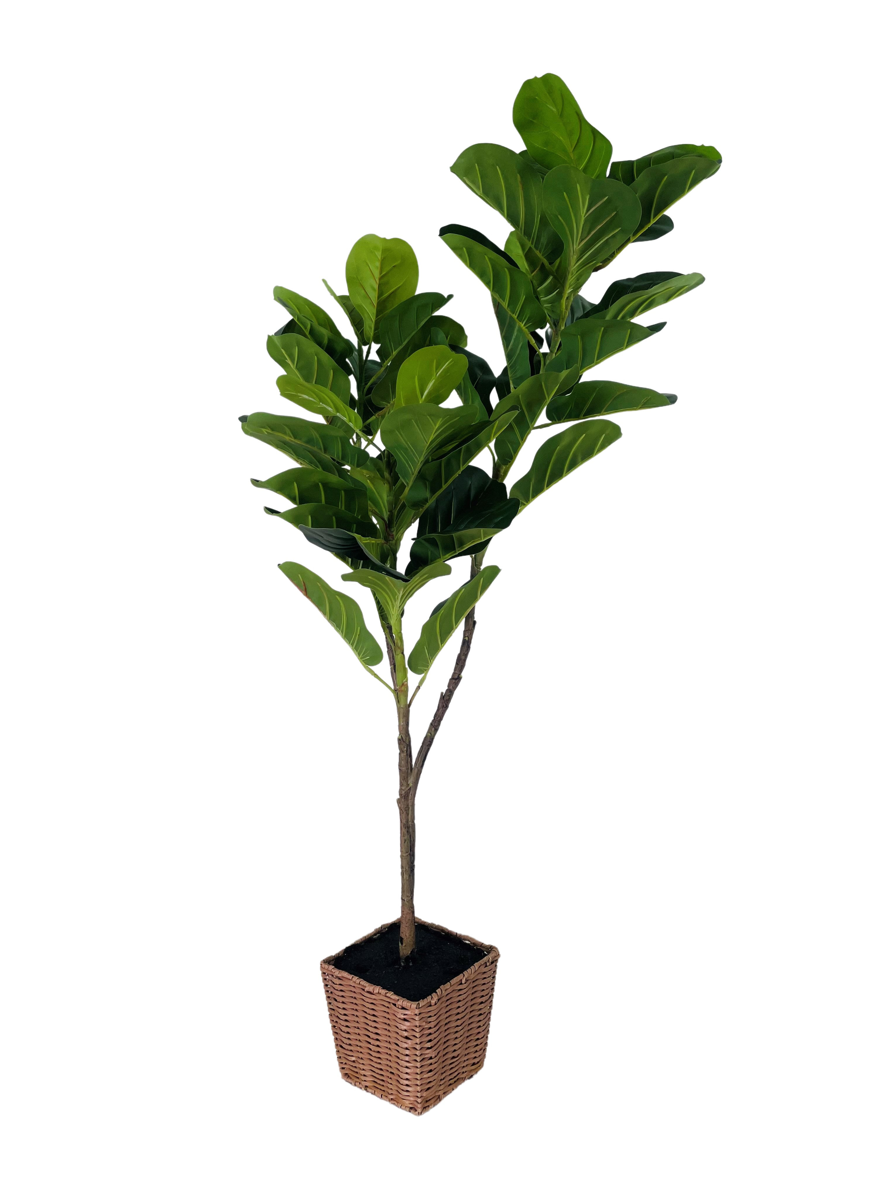 Primrue Faux Fiddle Leaf Fig Plant in Basket Wayfair