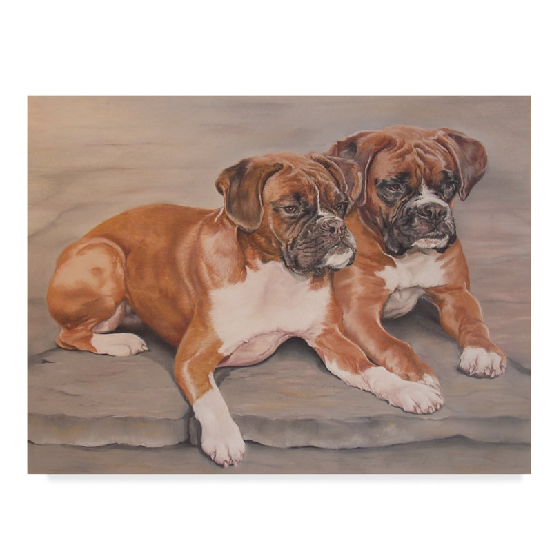 boxer dog wall art