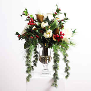 tall christmas floral arrangements