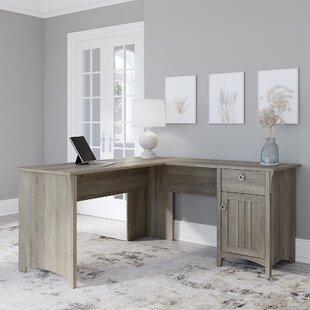 Farmhouse Rustic Gray Desks Birch Lane