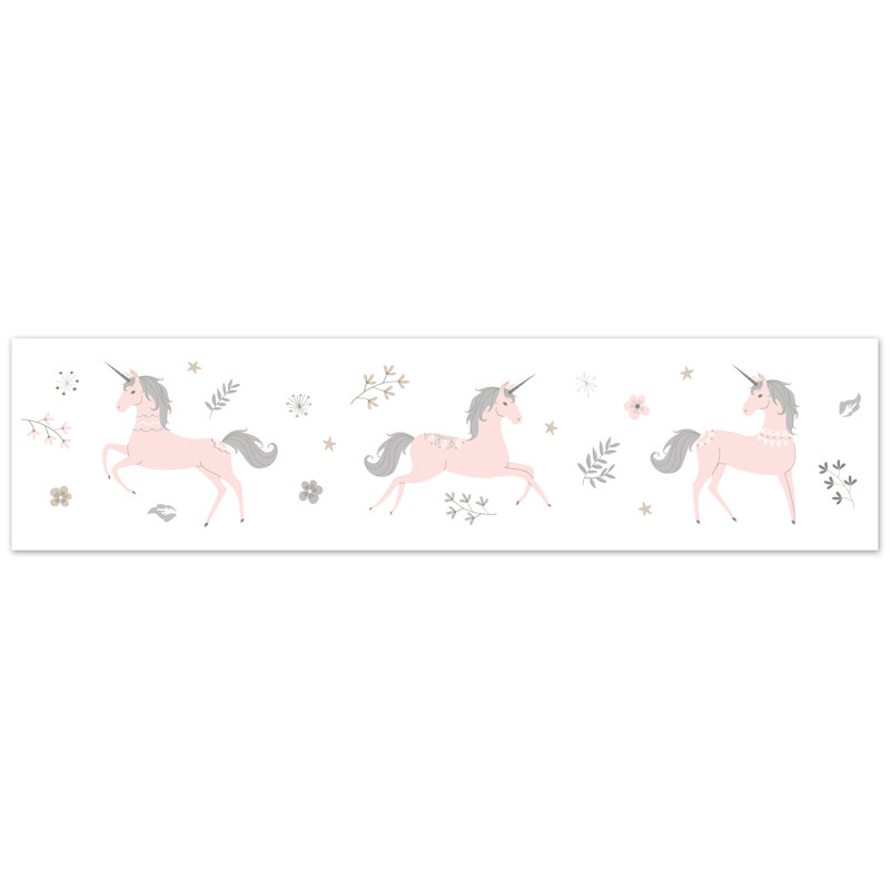 Sweet Jojo Designs Unicorn 15 X 6 Wallpaper Border Wayfair