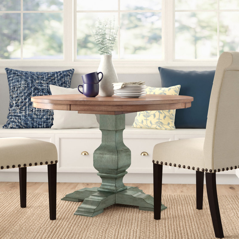 Three Posts Hermitage Solid Wood Dining Table Reviews Wayfair