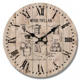 Wine Barrel Clock Wayfair