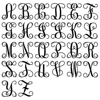Amonogramartunlimited Wooden Vine Script Monogram Letter Wall Decor Wayfair