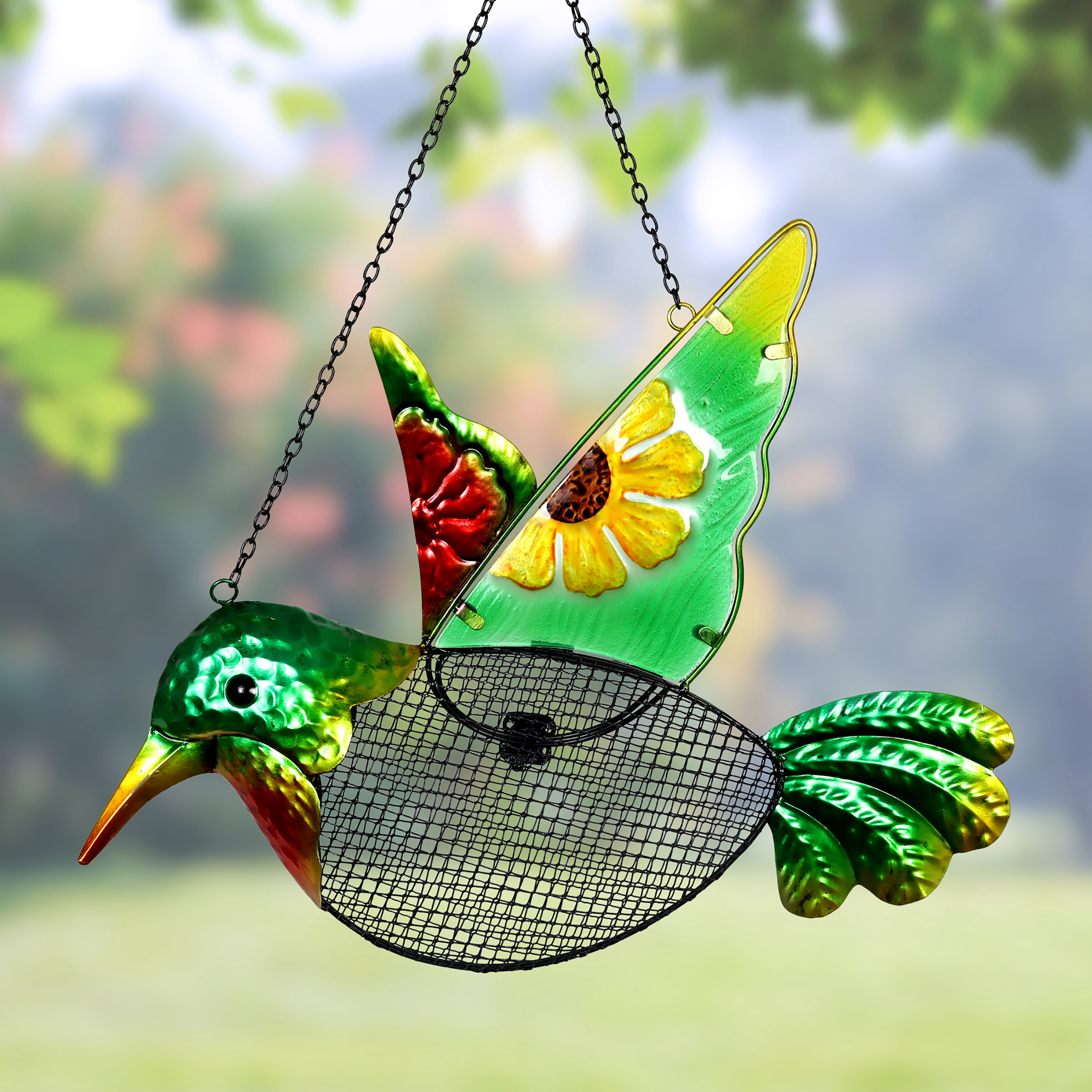 Exhart Hummingbird Mesh Wild Decorative Bird Feeder Wayfair