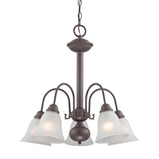 Go to store & view more images Allendale 5-Light Shaded Chandelier by Alcott Hill