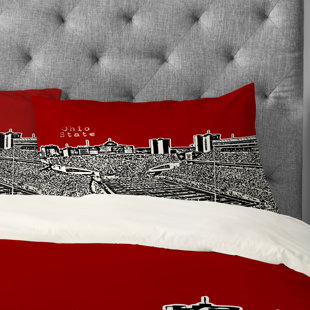 Ohio State Pillows Wayfair Bird Ave Ohio State Buckeyes Pillowcase