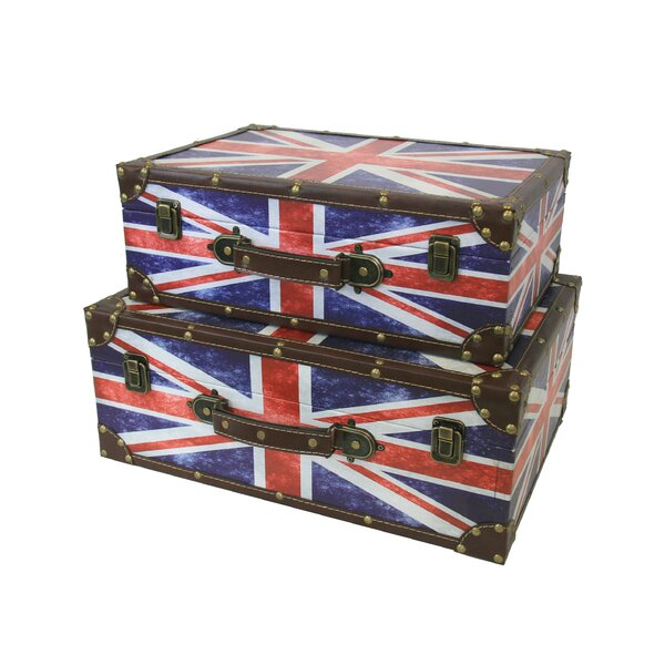 Keep Calm And Carry On Union Jack British Wooden Serving Tray with Handles 