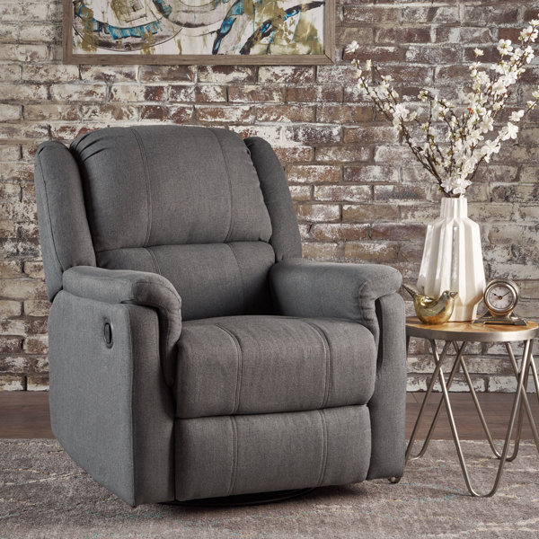 Hudson Slate Swivel Recliner