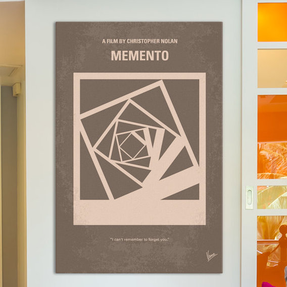 East Urban Home Memento Minimal Movie Poster By Chungkong Vintage Advertisement On Wrapped Canvas Wayfair
