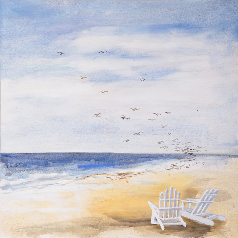 Highland Dunes Day At The Beach Oil Painting Print On Wrapped