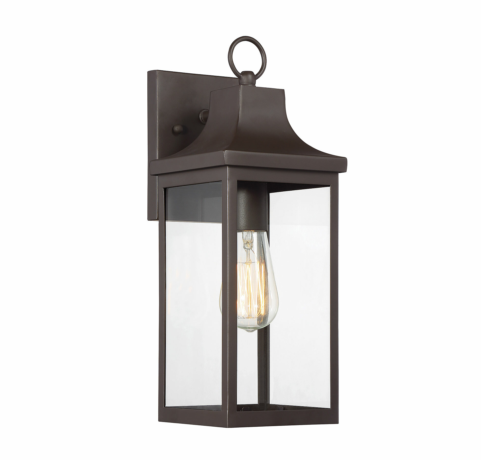 Williston Forge Seaforth Oil Rubbed Bronze 15 25 H Outdoor Wall Lantern Reviews Wayfair