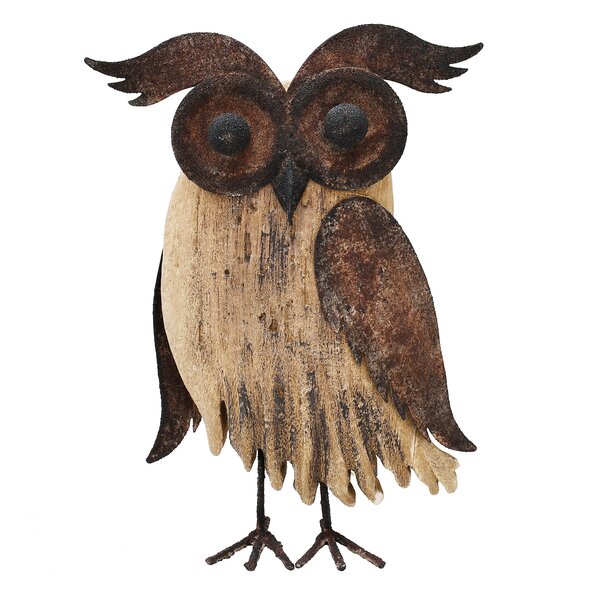 Sold as a pair Pottery Ledge Sitters Owl Figurines 