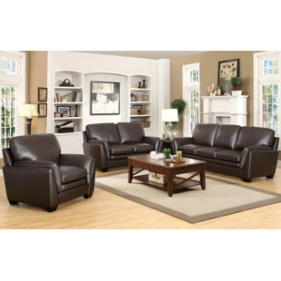 Whitstran Leather Configurable Living Room Set by Darby Home Co