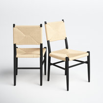 Black Wicker Rattan Kitchen Dining Chairs You Ll Love In 2021 Wayfair
