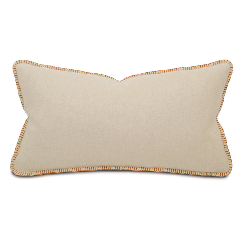 Thom Filicia Home Collection Zeke Flannel Blanket Stitch Throw